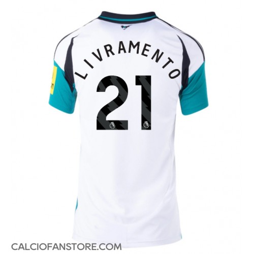 Maglia Calcio Newcastle United Tino Livramento #21 Seconda Divisa Donna 2024-25 Manica Corta